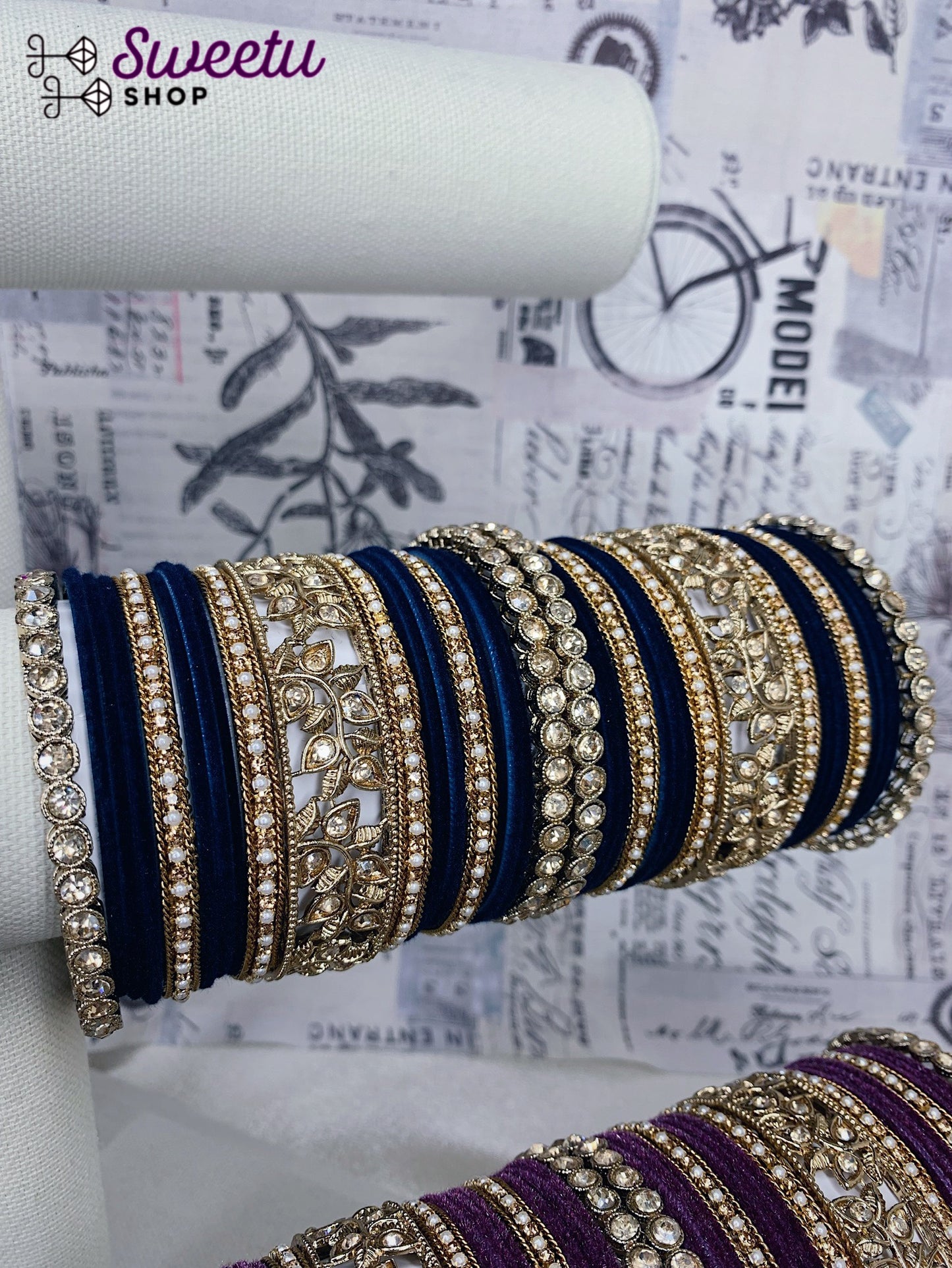 Flower Print Bangle