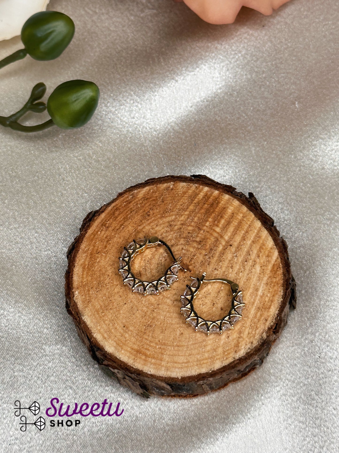 Small Crystal Hoop