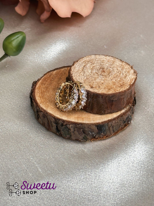 Small Crystal Hoop